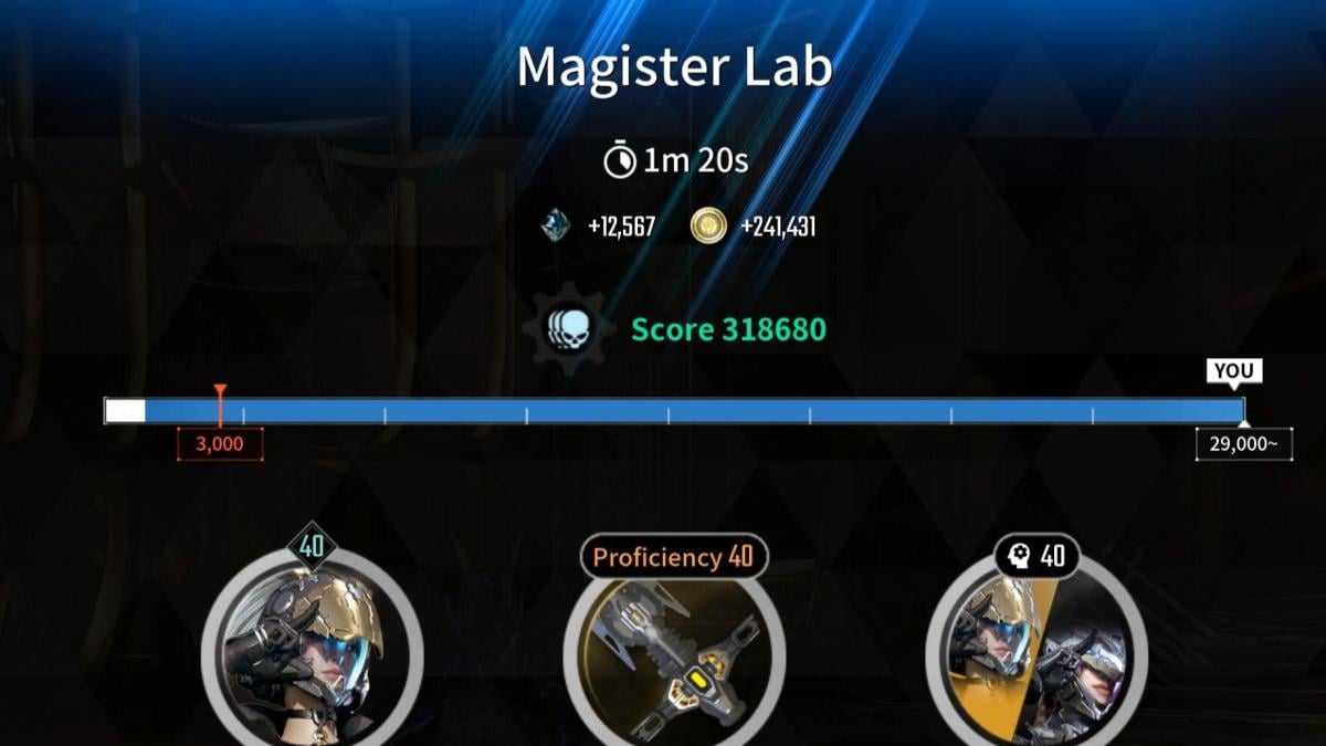 Magister Lab 1min20s run