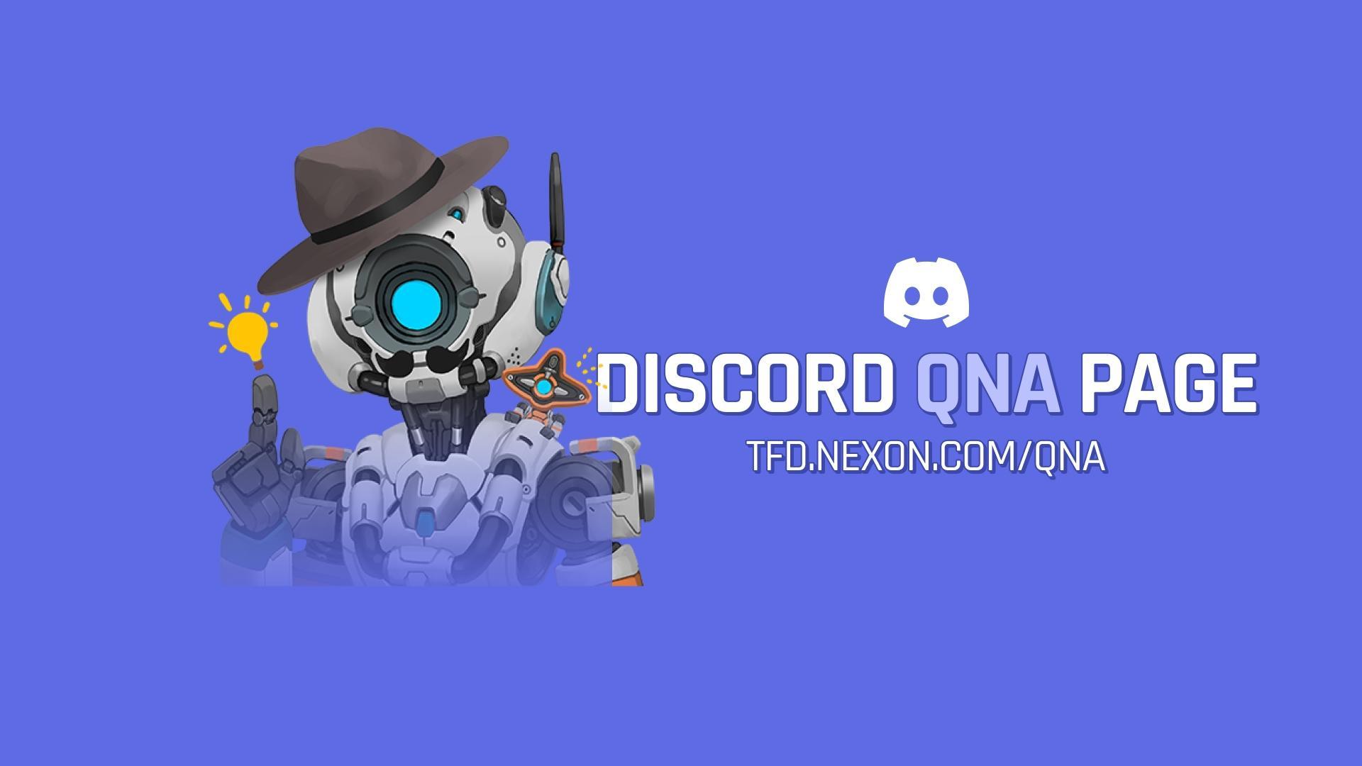 Discord QNA Page Open