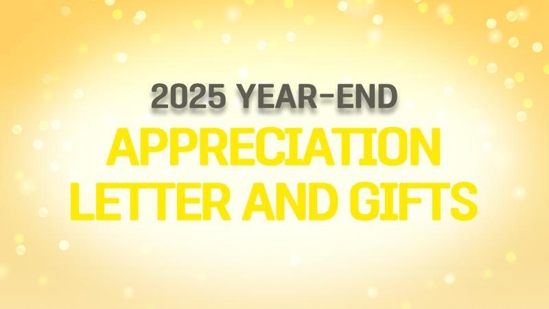 2025 Year-End Appreciation Letter and Gifts from the Producer and Director
