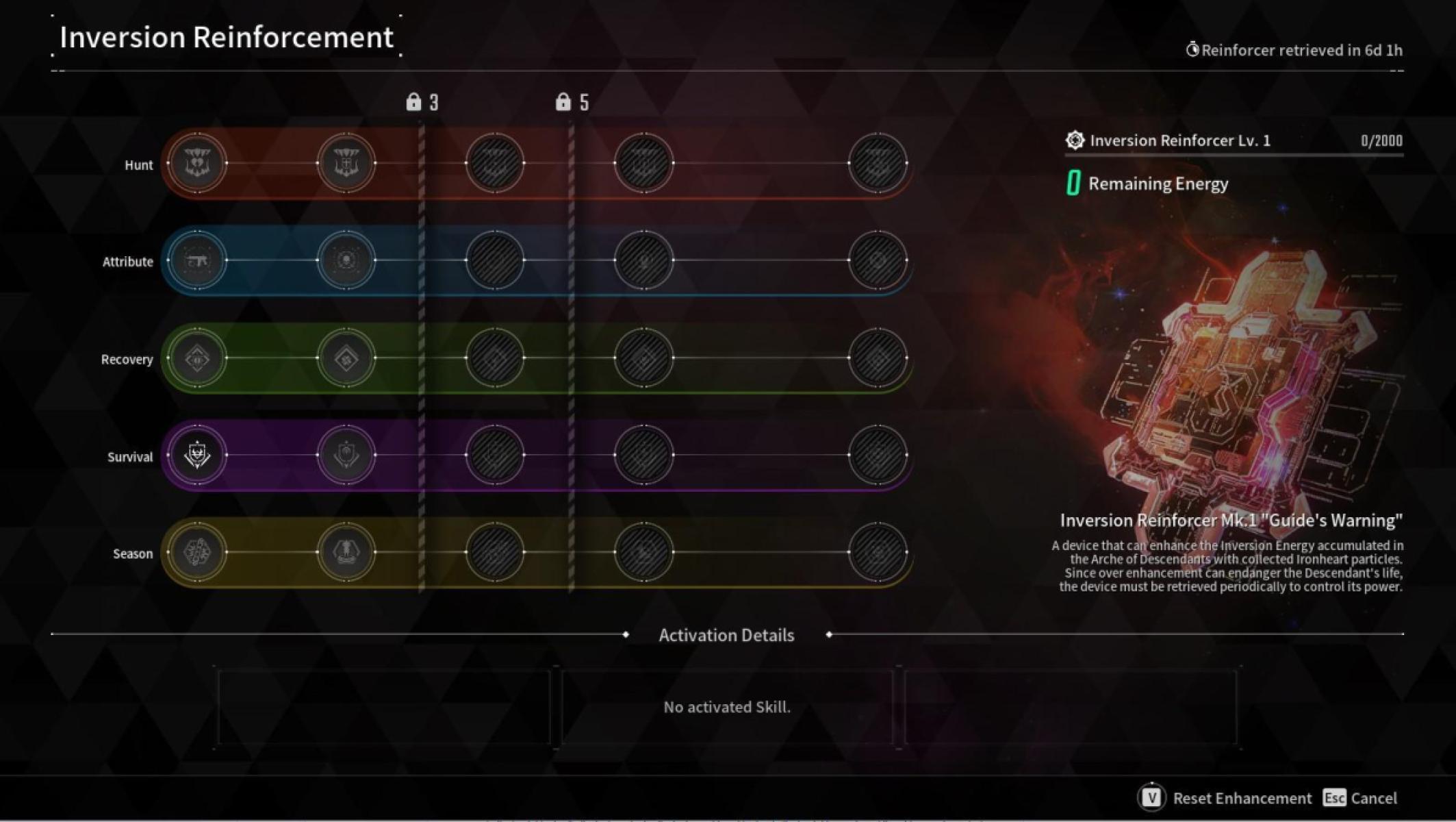 Inversion Reinforcements Database for The First Descendant